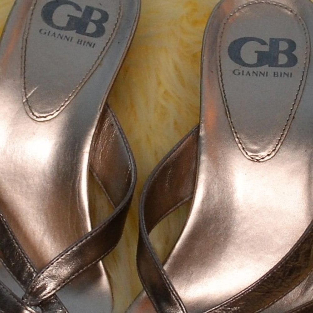 Gianni Bini Rose Gold(ish) Color 6.5 Strappy Heals
